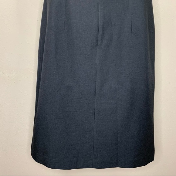 Size 10 Evan Picone Black Label Black Cocktail Dress Cap Sleeve Midi Event - Picture 7 of 10